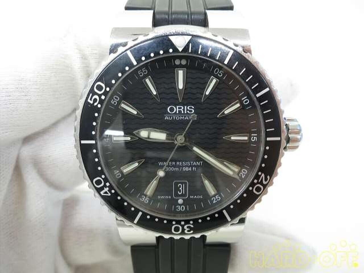 Oris 7533P REF.4 24 14 Quartz Diver Analog Watch Good