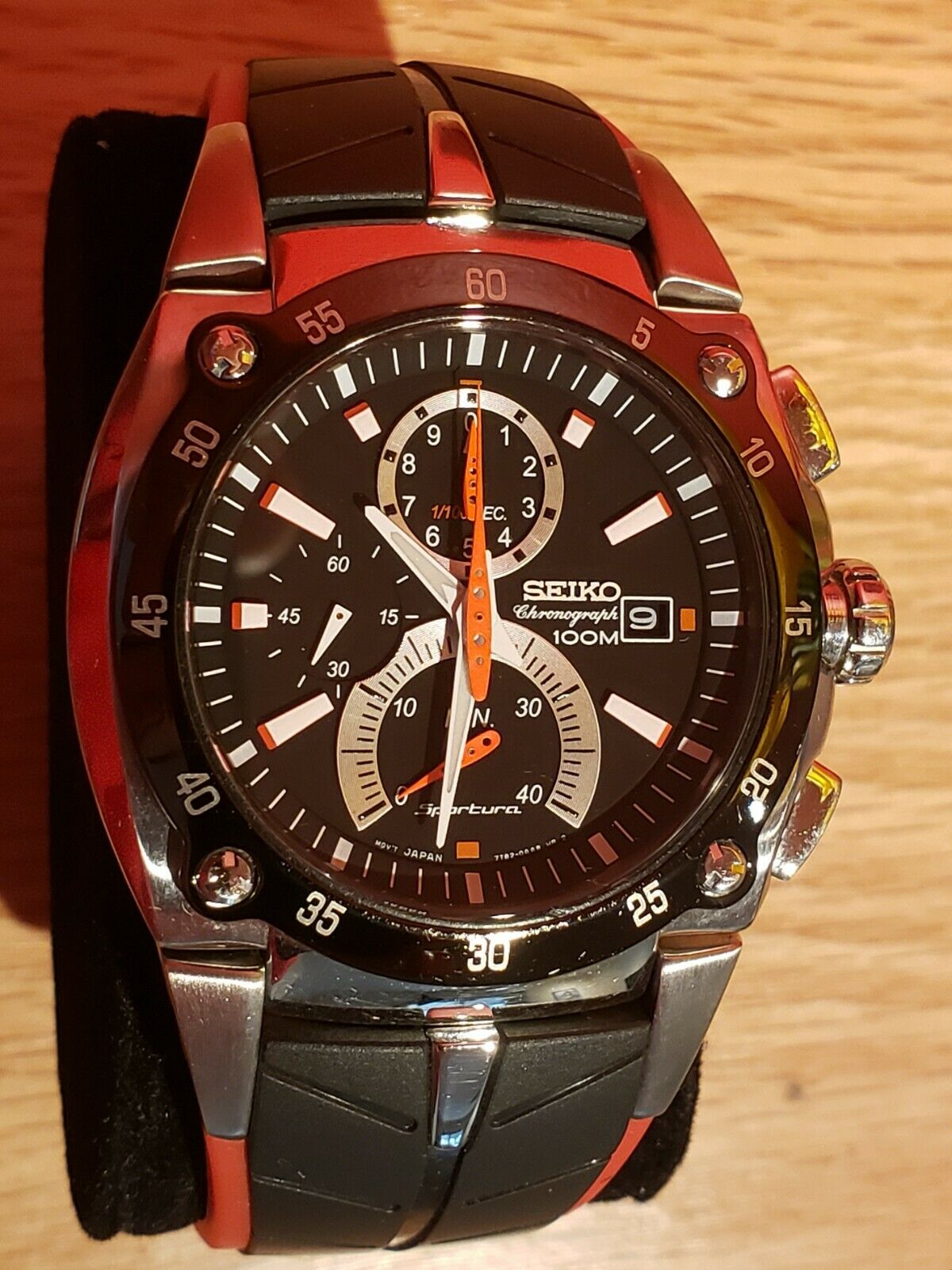 Seiko 7T82 0AA0 Sportura Chronograph Watch Beautiful! New battery. Honda F1  Band | WatchCharts