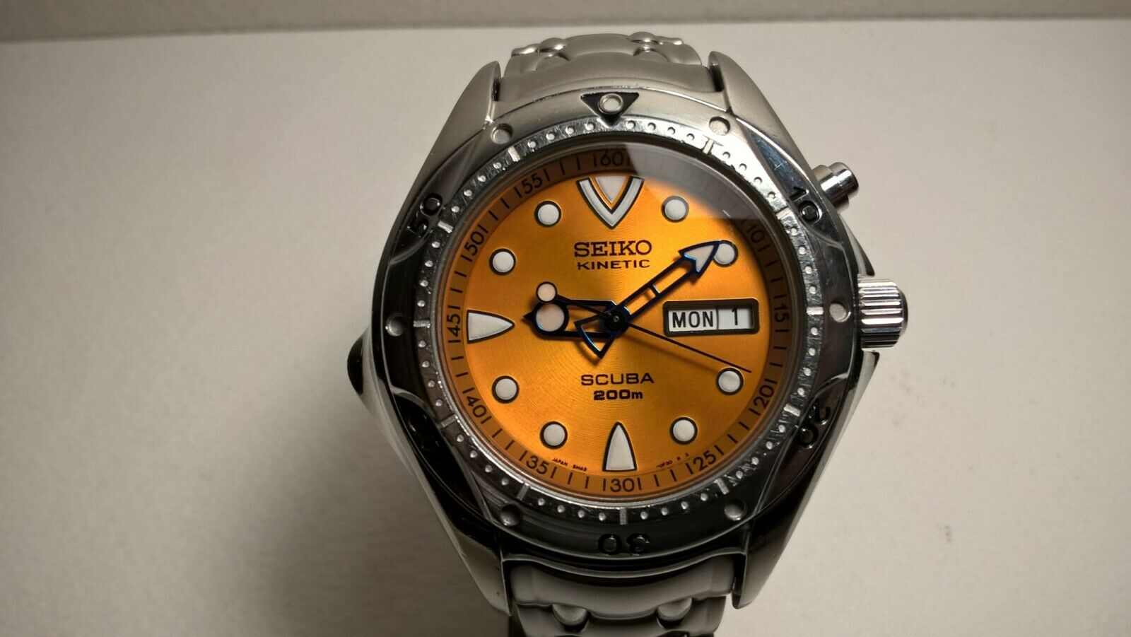 Rare Seiko Scuba 200m Pippin SBBW067 5M43-0D90 Metallic Orange