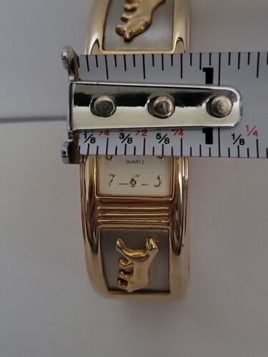 Vintage Gruen Ladies Cuff Watch GR7140 with Panthers on  display picture 1