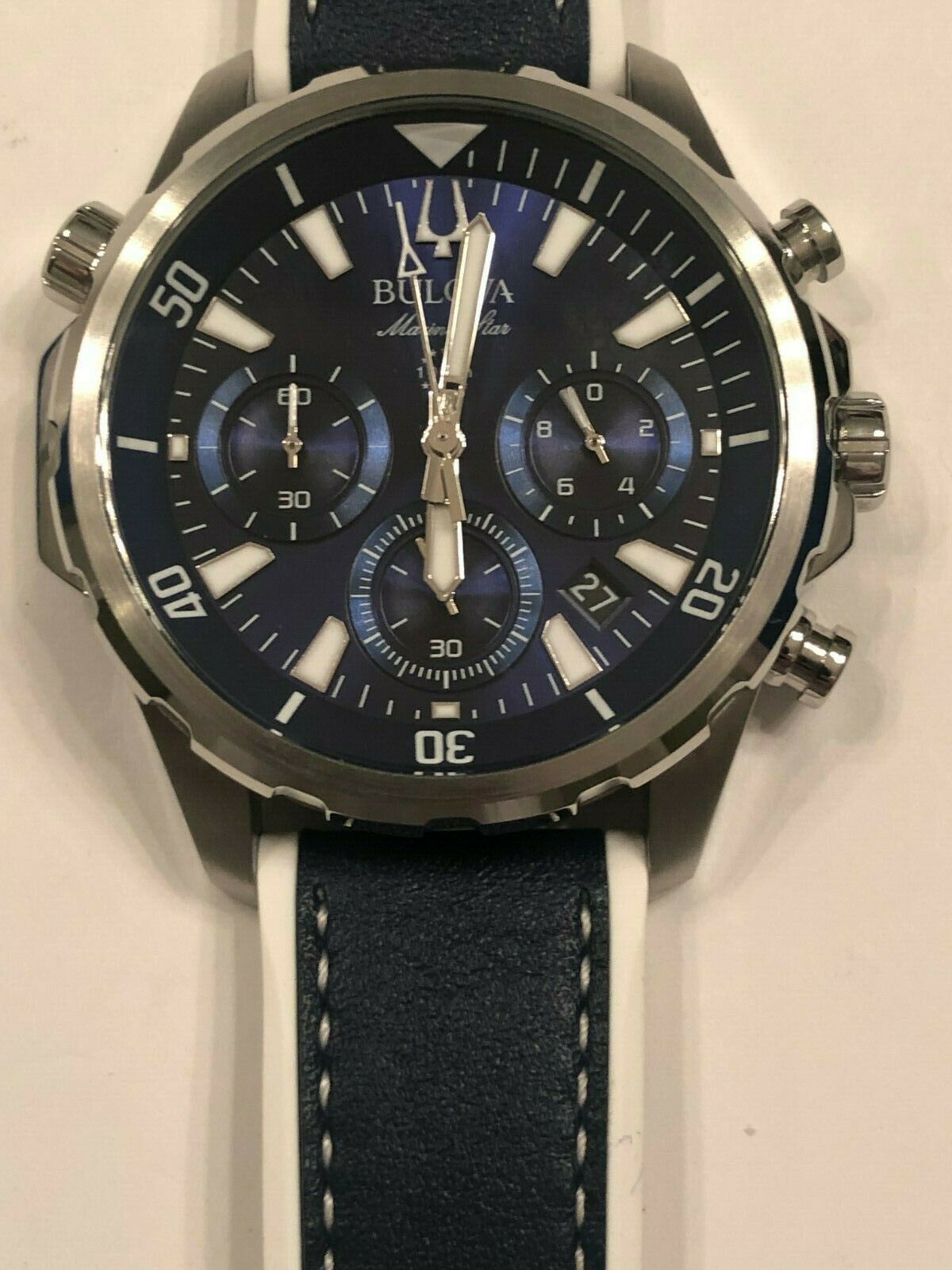 96b287 men's marine star hotsell chronograph watch