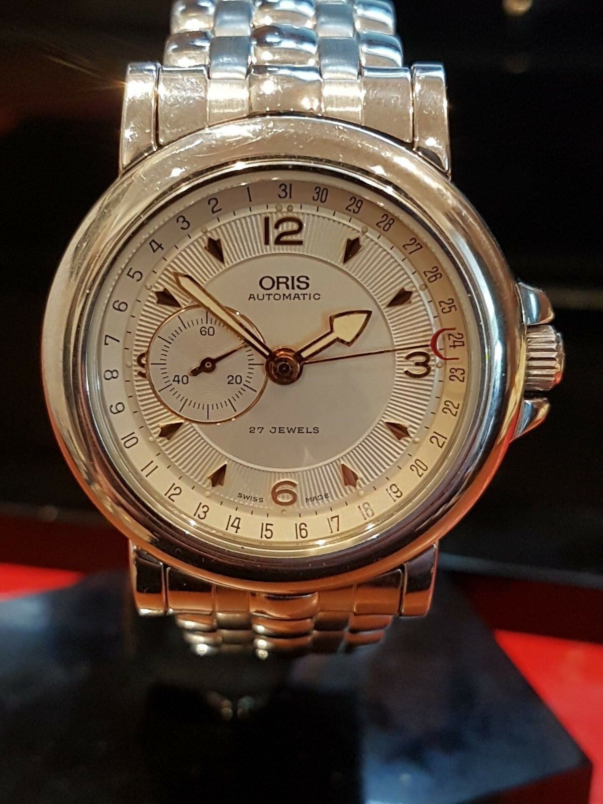 Oris Pointer Date Automatic Watch Model 7467 Stainless Steel 36