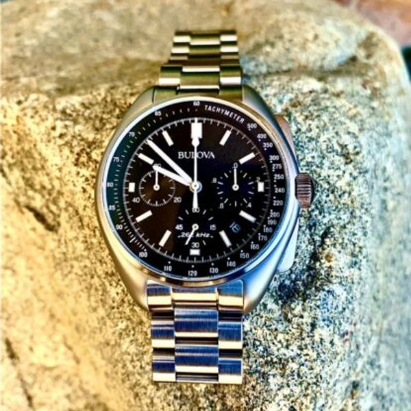 Bulova Men's Lunar Pilot Chronograph Watch 96B258 WatchCharts