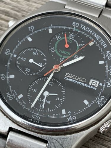 Rare 1988 Vintage JDM Seiko SBBR003 7T42-6A10 “Speedmaster” Quartz