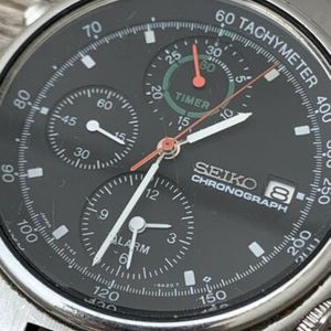 Rare 1988 Vintage JDM Seiko SBBR003 7T42-6A10 “Speedmaster” Quartz
