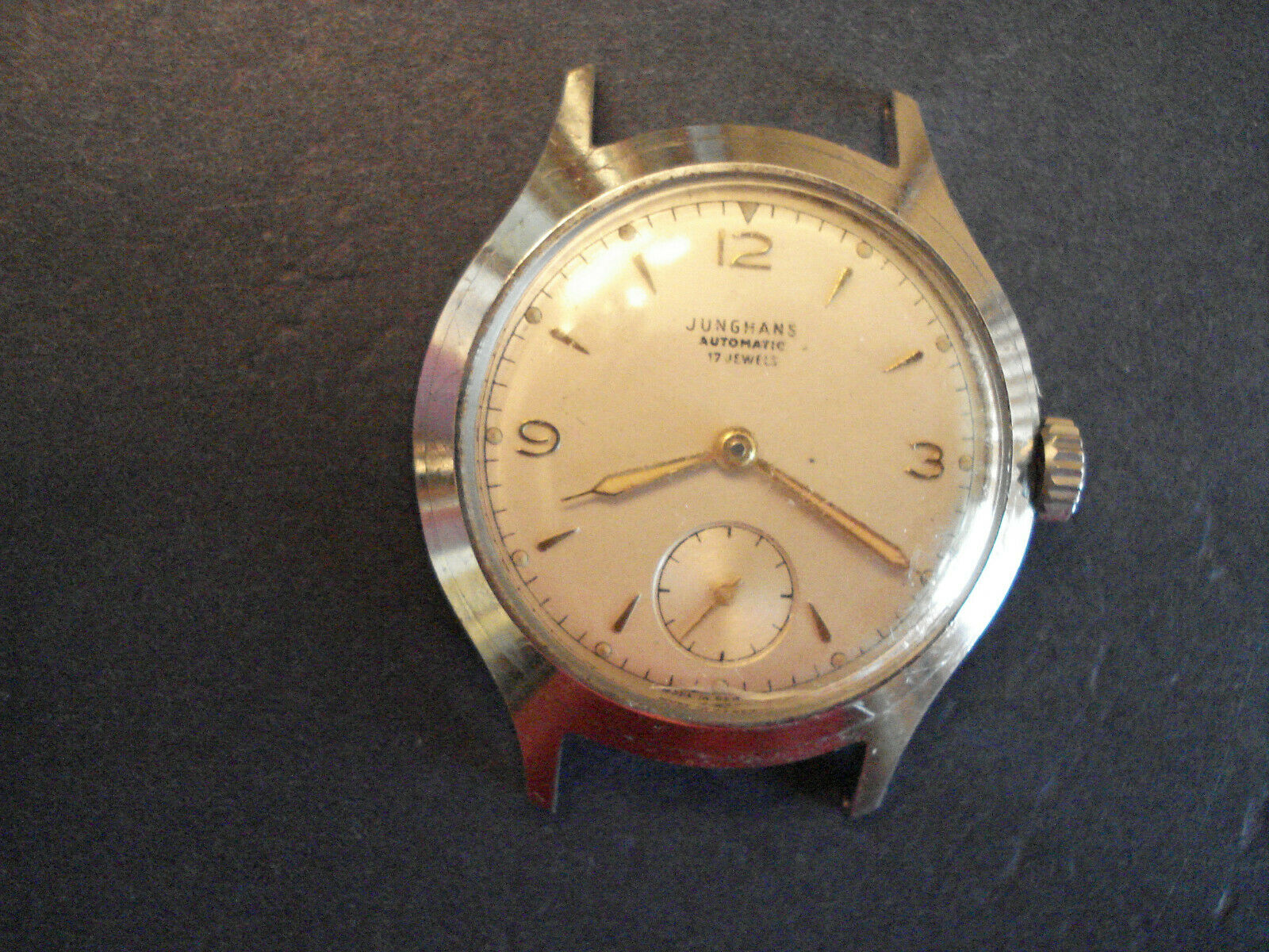 VINTAGE JUNGHANS AUTOMATIC WATCH CIRCA 1950 S 17J CAL.98 5