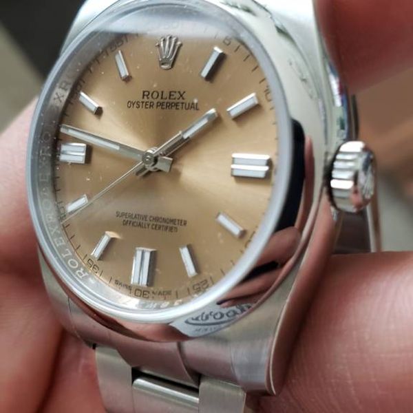 FS: 2018 Rolex Oyster Perpetual 116000 White Grape - 2 yr warranty, Papers, Box | WatchCharts