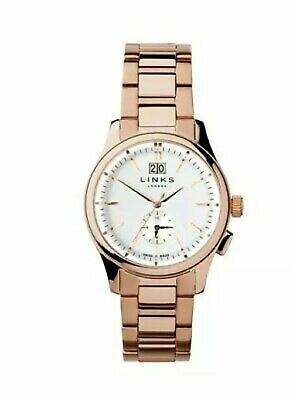 Links Of London Men S Regent Rose Gold Vermeil Bracelet Watch L Rrp995 New Watchcharts