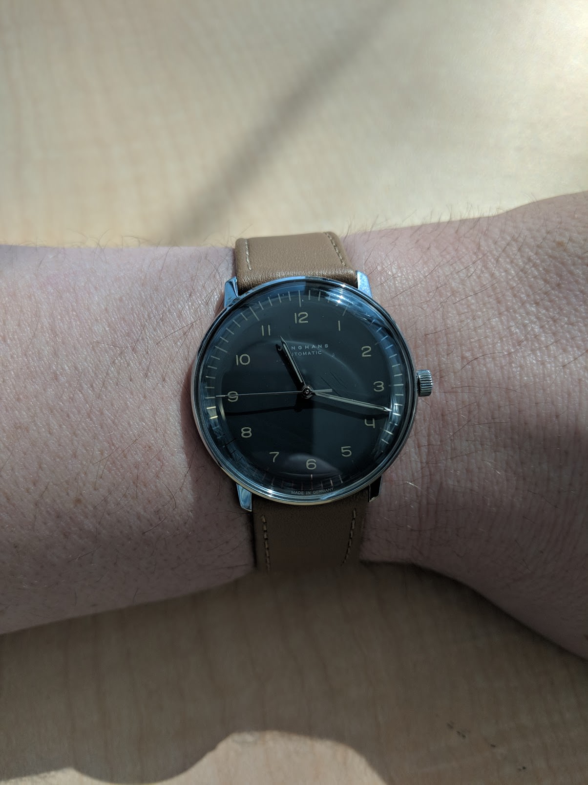 WTS Junghans Max Bill Anthracite 38mm Box Papers