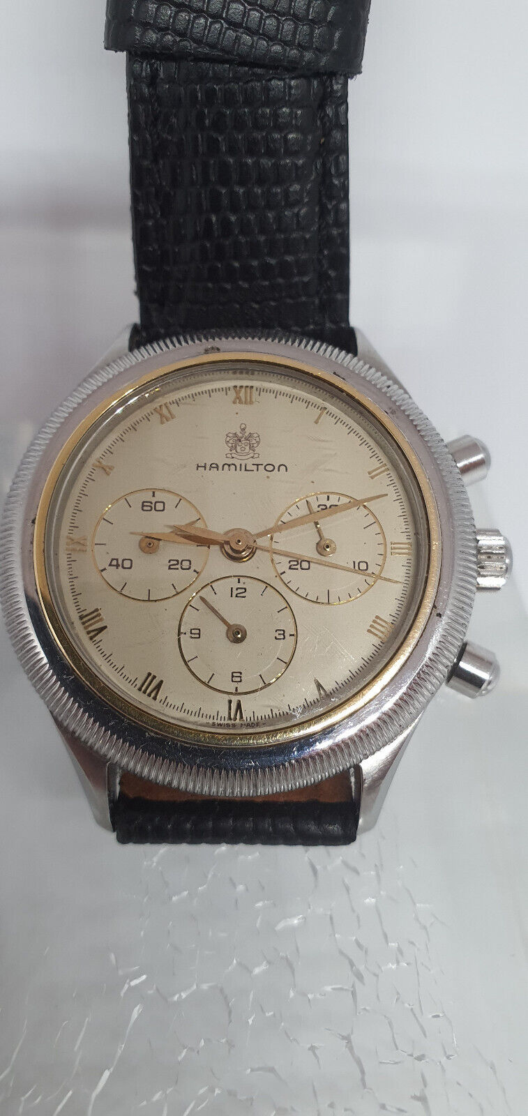 Vintage 1990's very rare Hamilton Lemania 1873 Chronograph 36mm