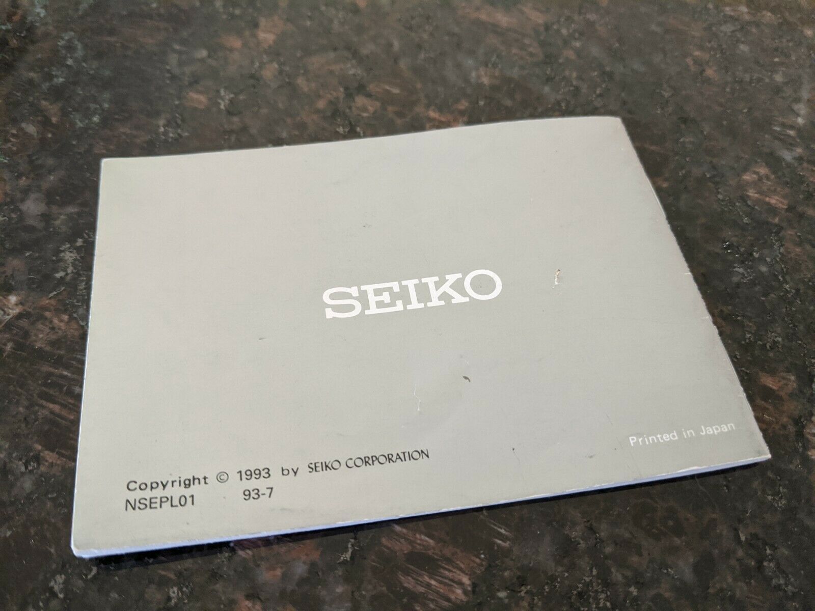 SEIKO Original 7T34 Instruction Manual For Flightmaster Great