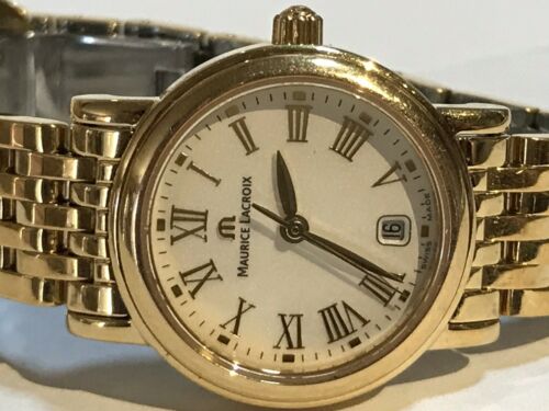 Ladies Maurice Lacroix Les Classiques LC1012 YP011 Gold Plate 25MM