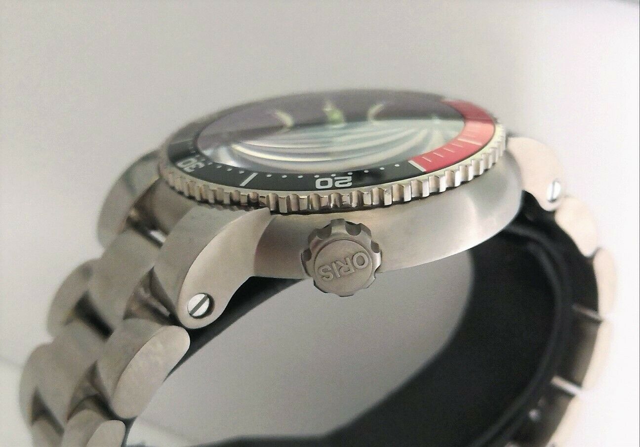 Oris TT1 Titanium Divers Date Watch 7562P Box Papers Receipt