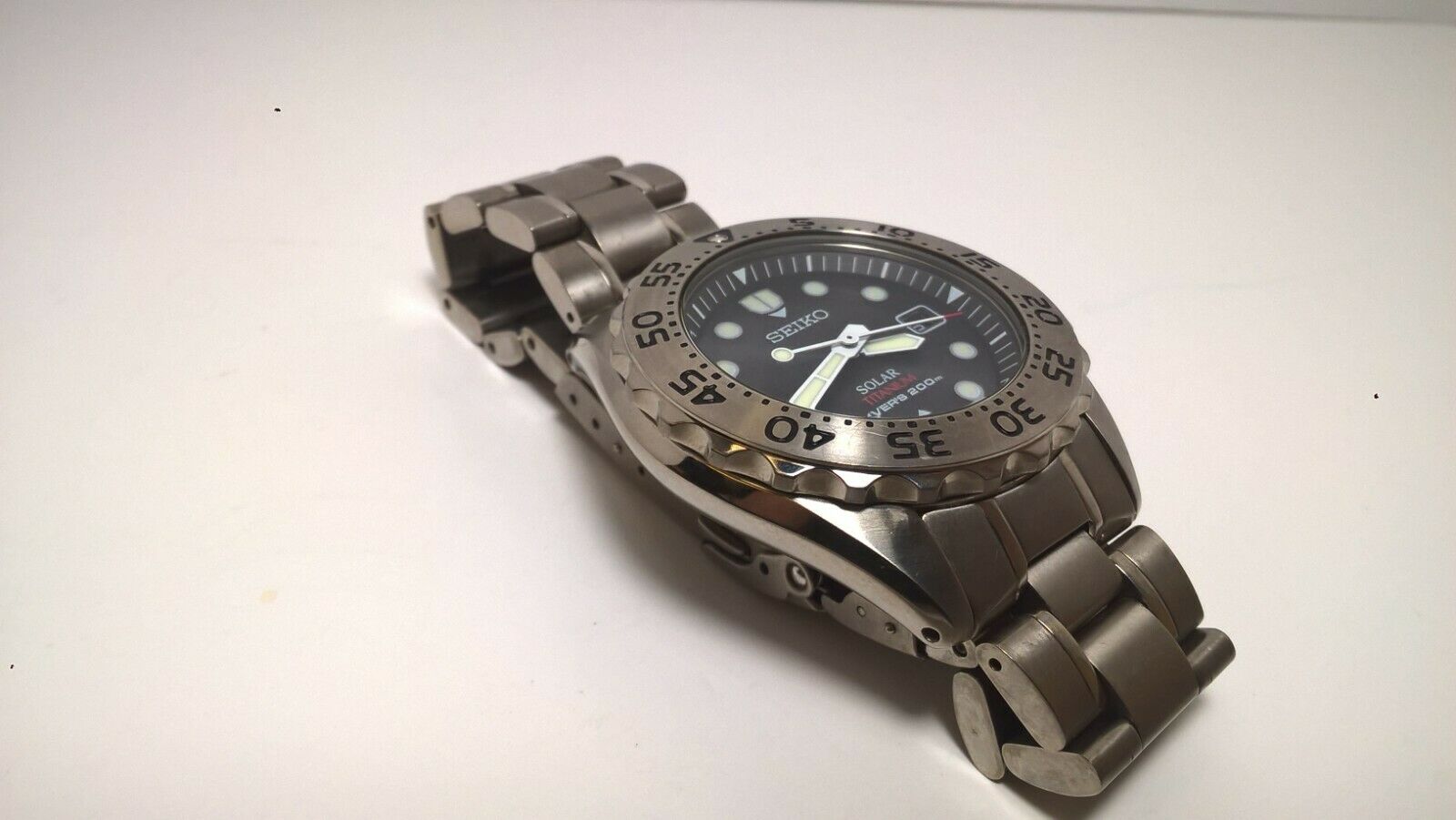 Rare Seiko Prospex (No Logo) SBDN001 V147-0AG0 Solar Scuba 200m