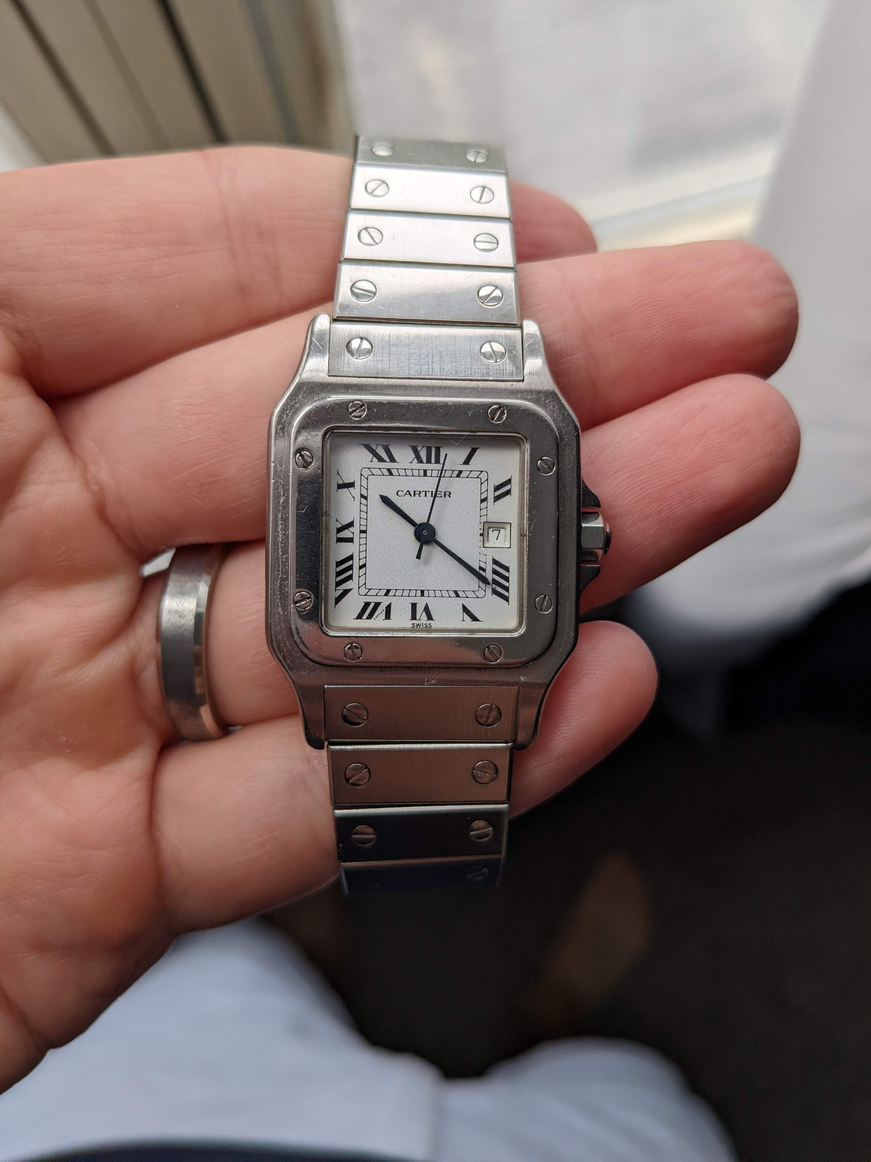 WTS Cartier Santos Carr e 29mm 2960 Automatic WatchCharts