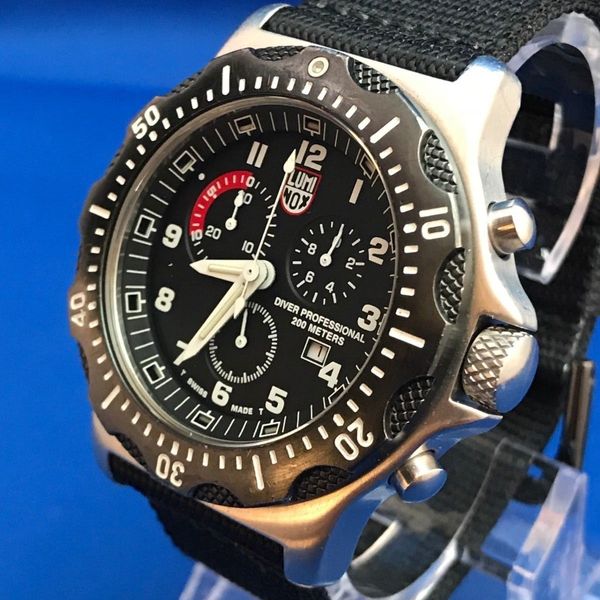 Luminox 8300 Men’s Diver Professional Chronograph Watch, All Stainless