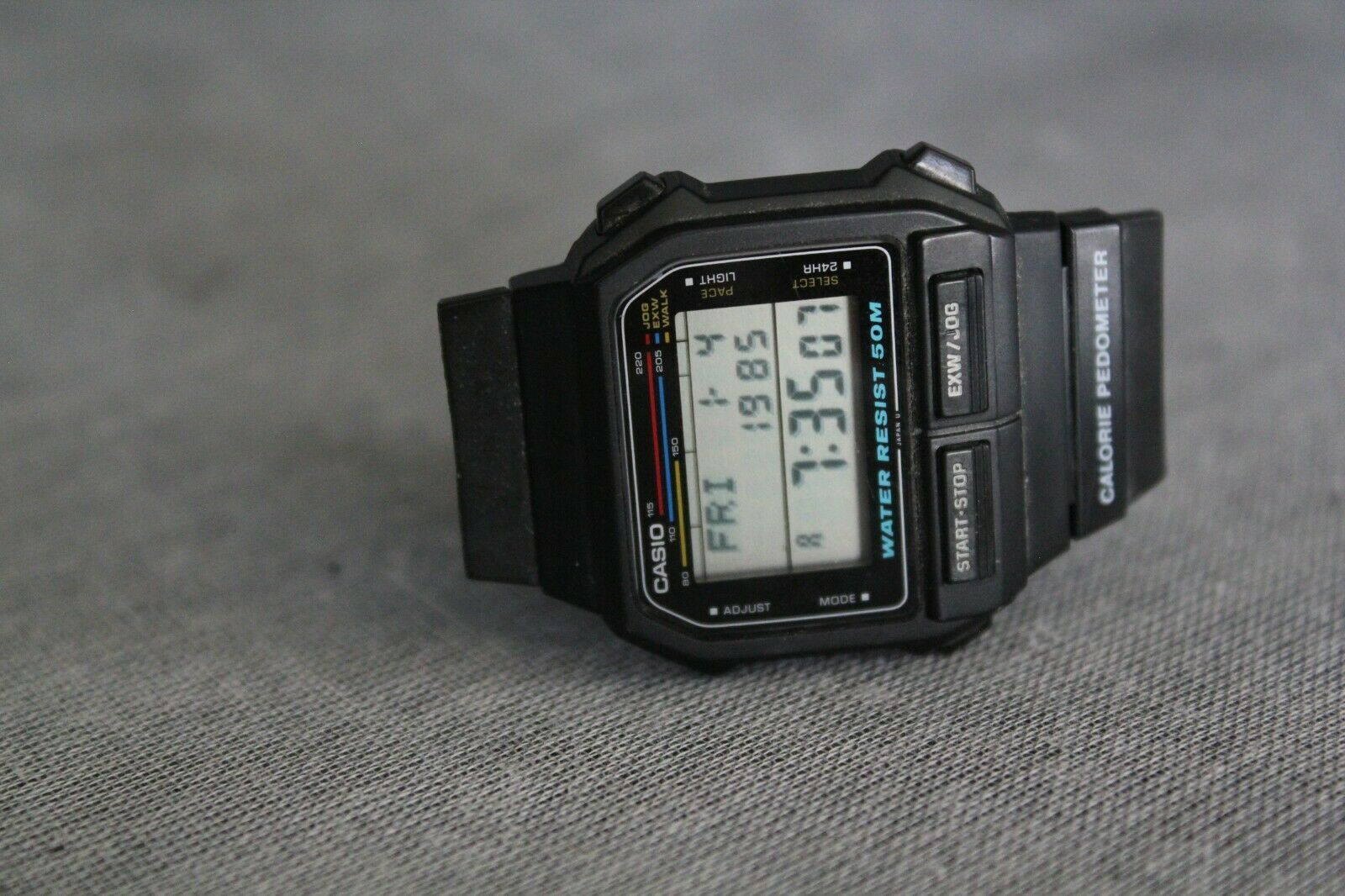 Watch with 2025 pedometer casio