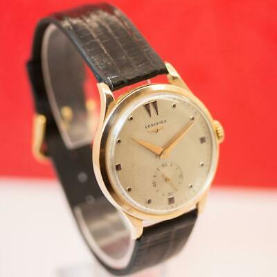 1951 s VINTAGE LONGINES 6055 11 18K SOLID YELLOW GOLD MANUAL WIND