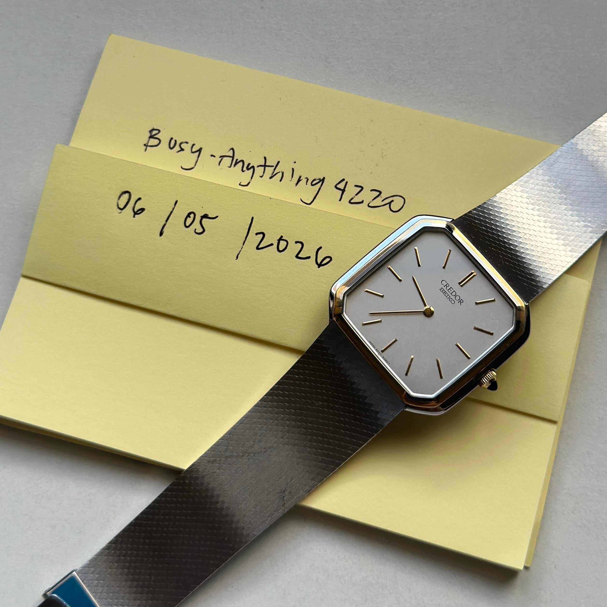 ワ*ン様 ジャンク品　 CREDOR 6020-5090 WTS] 1980 Seiko Credor – 6020-5090 (Like New) | WatchCharts