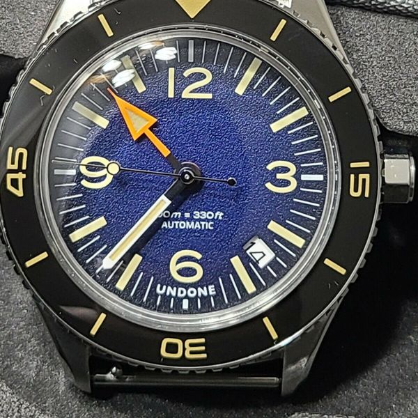Orologio Unisex Automatico UNDONE Basecamp Bronze - Cassa In Bronzo 40mm, Quadrante Blu, Movimento Seiko NH35A, Cinturino NATO - 4