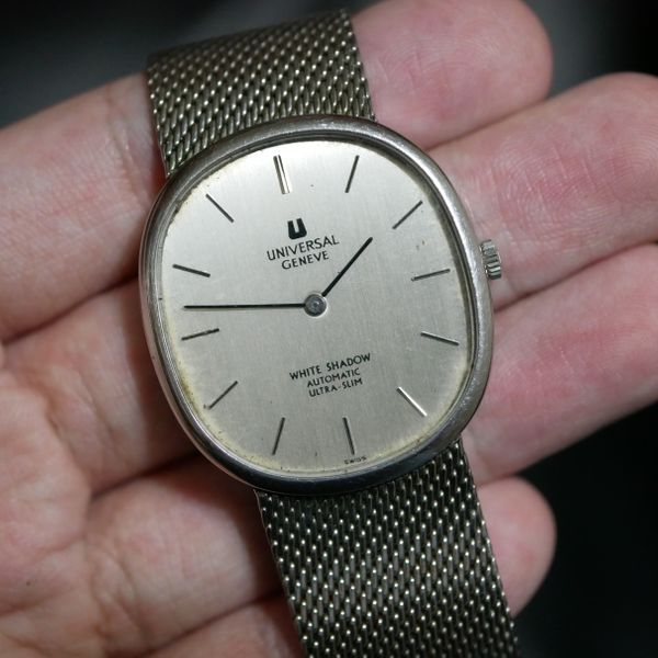 [WTS] Universal Geneve White Shadow Automatic Ultra Slim [PRICE REDUCED X 2] Inspired by Patek