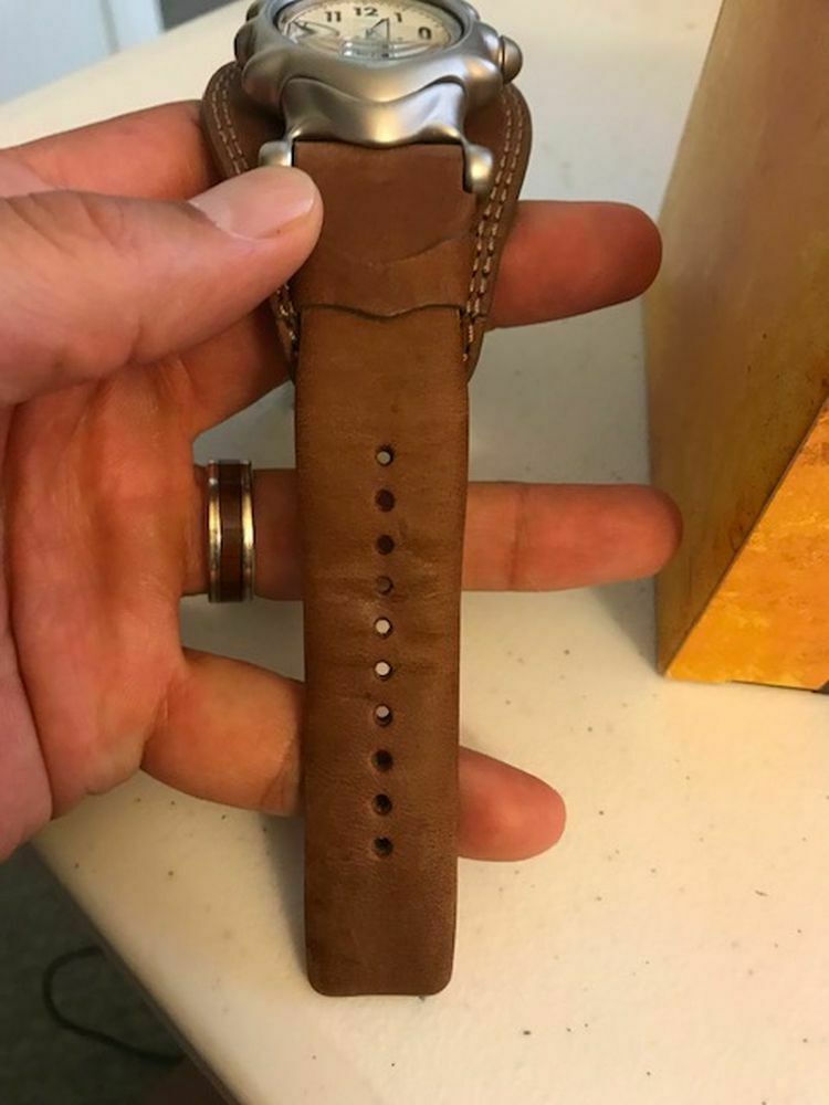 Oakley Saddleback Men's Watch, Brown, Ivory, Sapphire Crystal