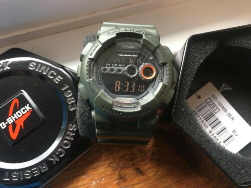 thespian madlavning midlertidig Casio Men's G-Shock GD-100MS-3ER green army military watch | WatchCharts