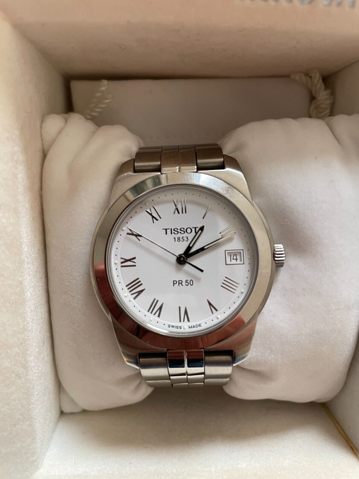 Tissot 1853 PR50 Quartz Date Men's Wristwatch Swiss J376/476K