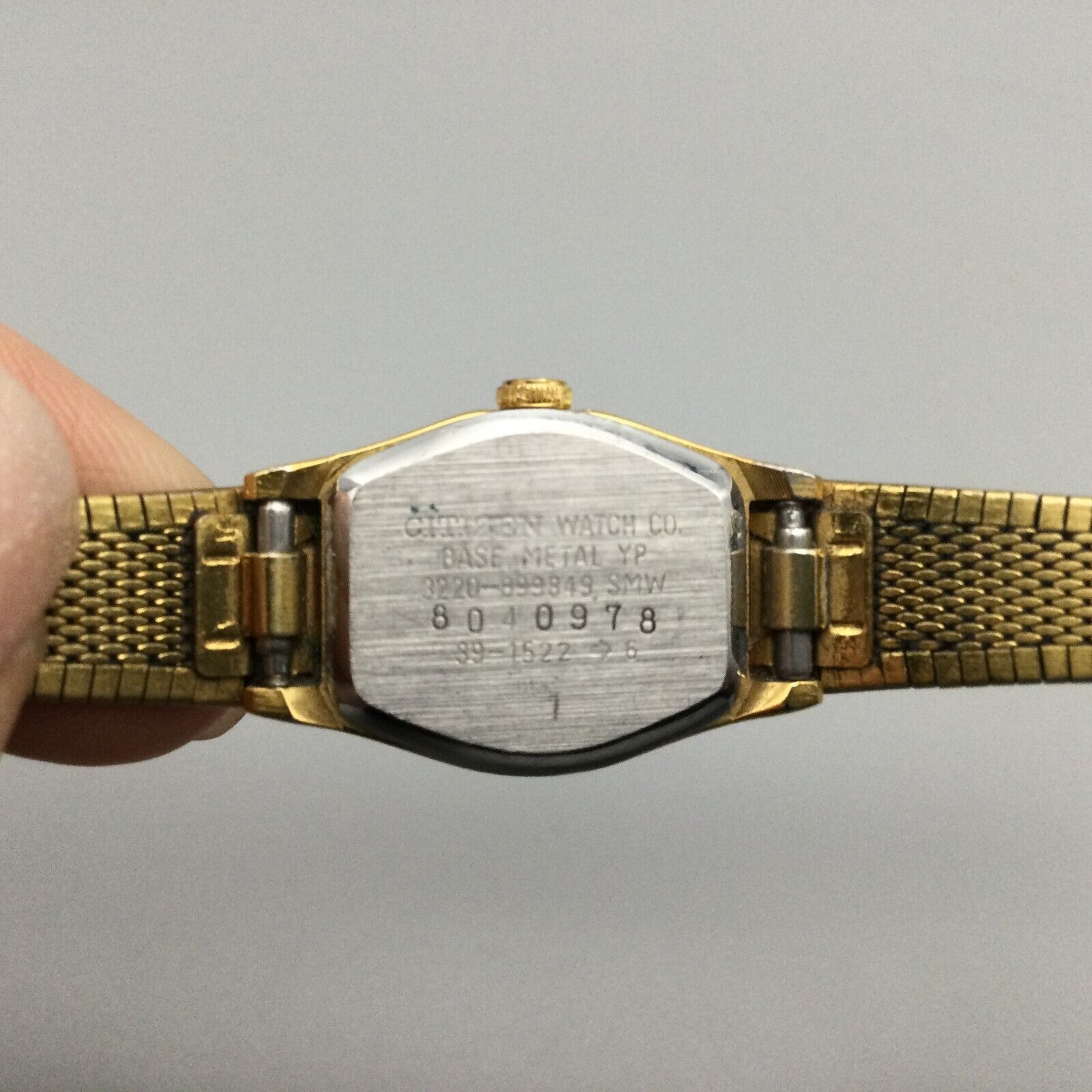 Vintage Citizen Watch Women Gold Tone Square 3220-899849 New  display picture 1