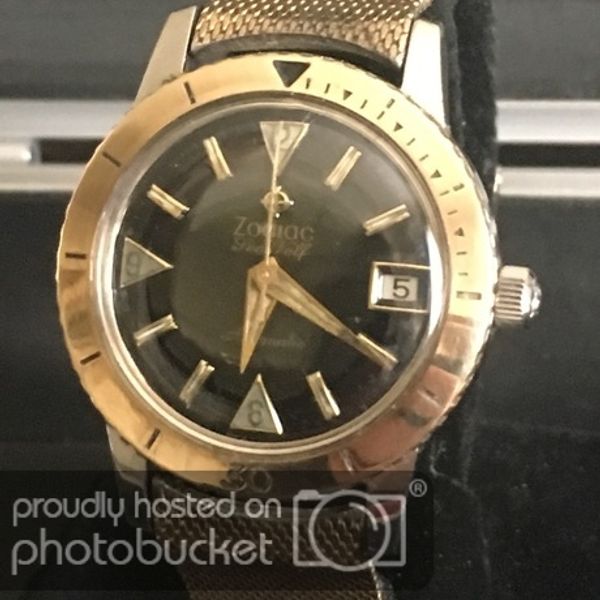 SOLD! Vintage ZODIAC SEA WOLF Automatic w/Date WatchCharts