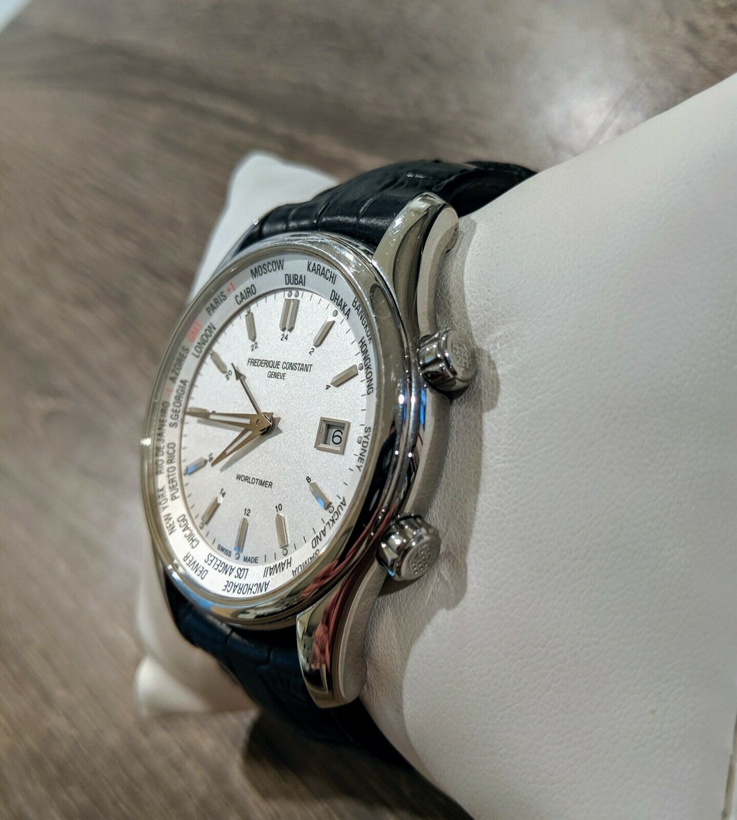 Frederique Constant Worldtimer FC-255S6B6 Quartz Men's Watch
