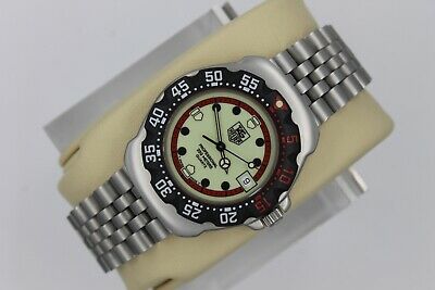 Tag Heuer 371.513 WA1211.BA0494 Professional Watch Womens Mens MIDSIZE  BLACK RED | WatchCharts Marketplace