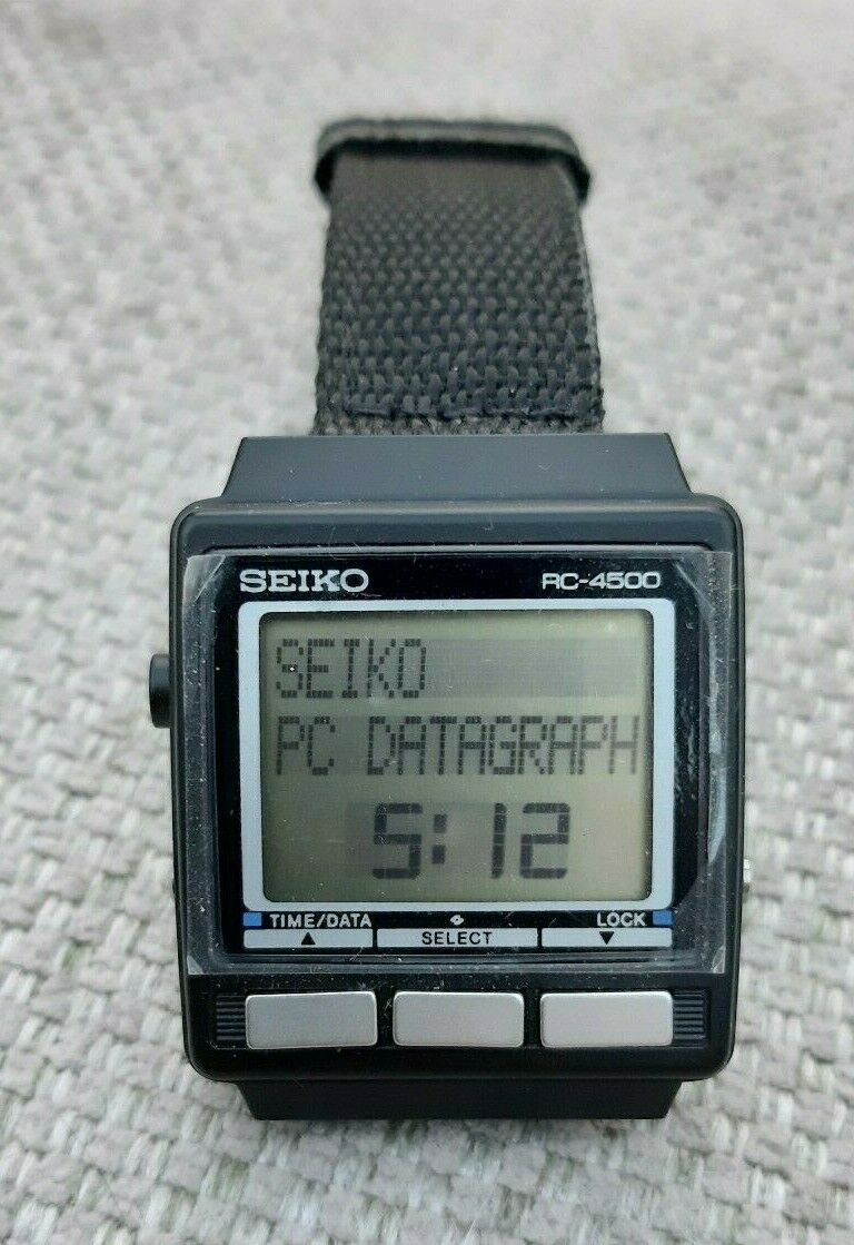 80s 日本製 セイコー SEIKO RC-4500 腕コンピ SEIKO RC-4500 PC-Datagraph - RARE Vintage Digital 