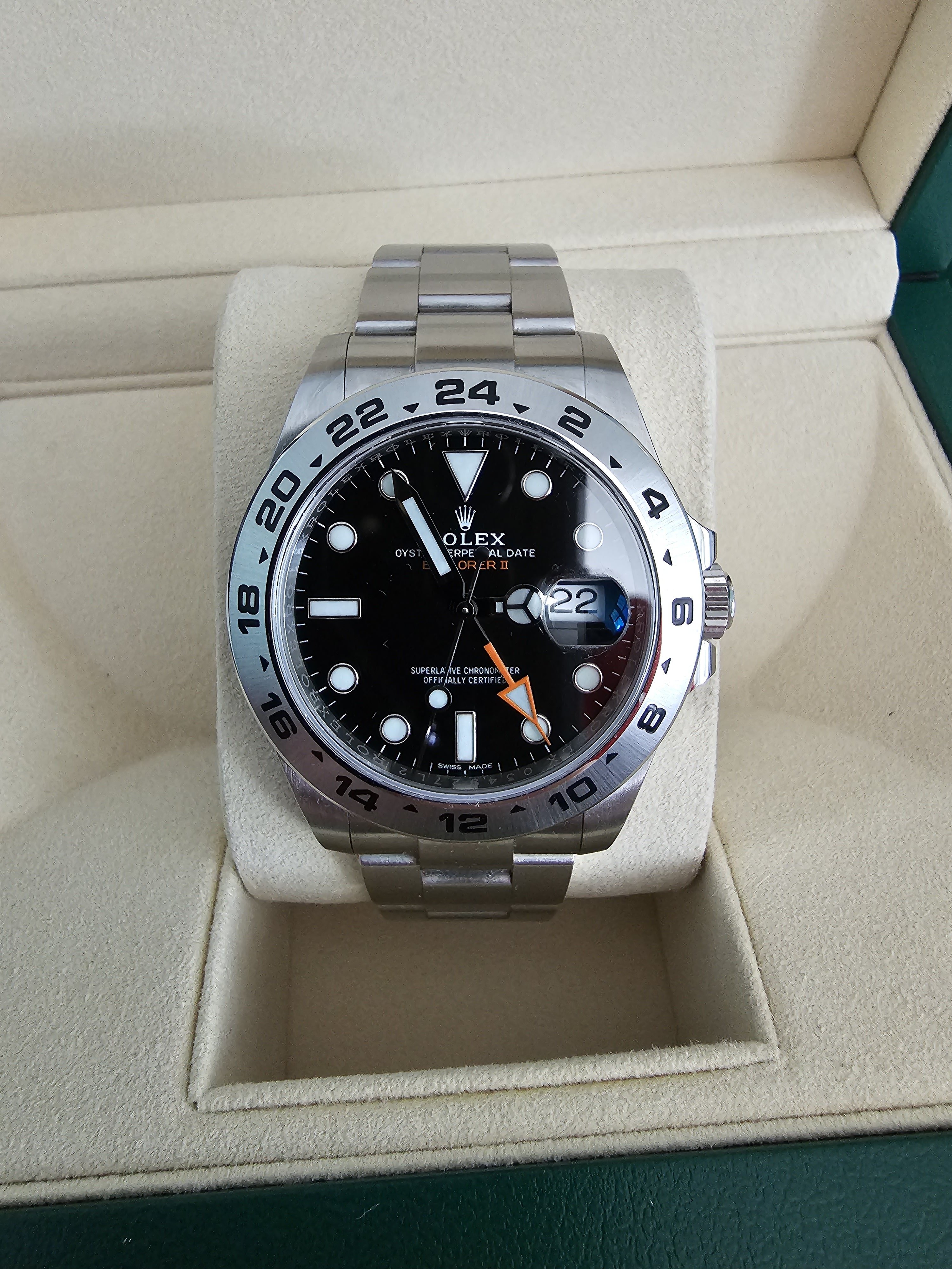 FSOT Rolex Explorer II 216570. Mint Complete. 2020 card. Trade