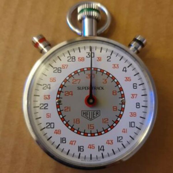 HEUER ストップウォッチ Vintage Heuer stopwatch, supertrack, boxed | WatchCharts Marketplace