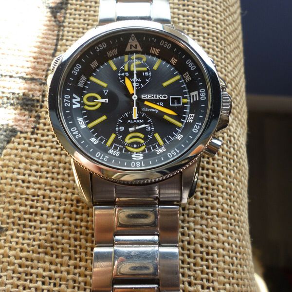 Mens Watch SEIKO Solar Chronograph V172-0AG0 | WatchCharts Marketplace