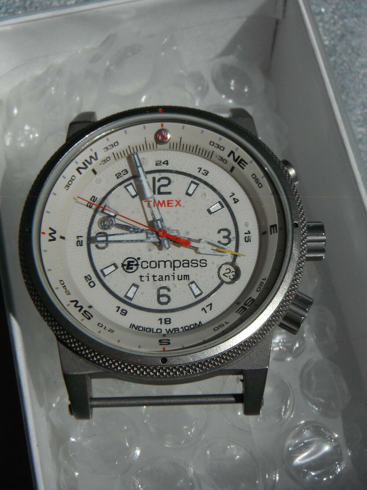 timex compass titanium watch