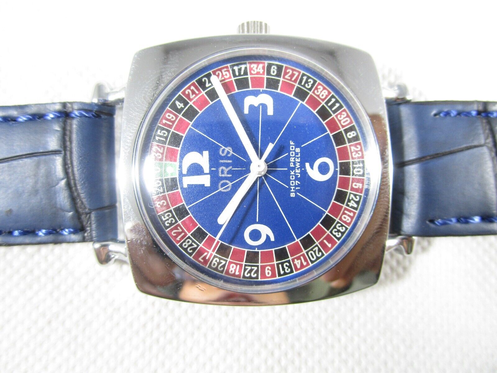 OROLOGIO DA POLSO VINTAGE ORIS CASINO ANTIURTO 17 GIOIELLI