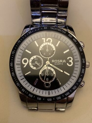 Rosra silver outlet watch