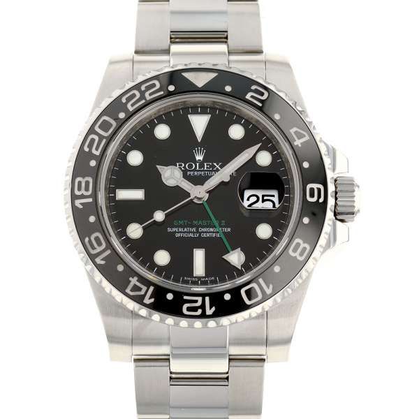 Rolex GMT Master 2 Date M No. Roulette 116710LN ROLEX Watch Black Dial ...