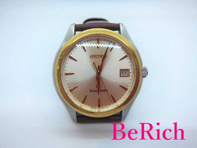 Seiko Grand Seiko SBGX002 9F62 0A20 K18YG SS Leather Brown Brown