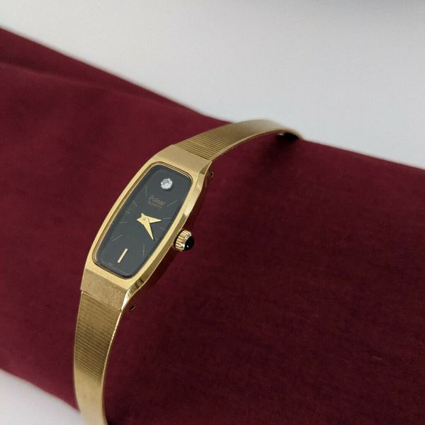 Pulsar - Gold Tone - Ladies Dress Watch - Black Face with  display picture 3