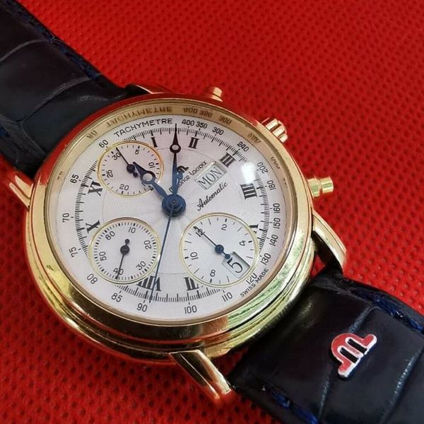 Maurice Lacroix Croneo Day Date Chronograph ,Leder Ref.39353 | WatchCharts