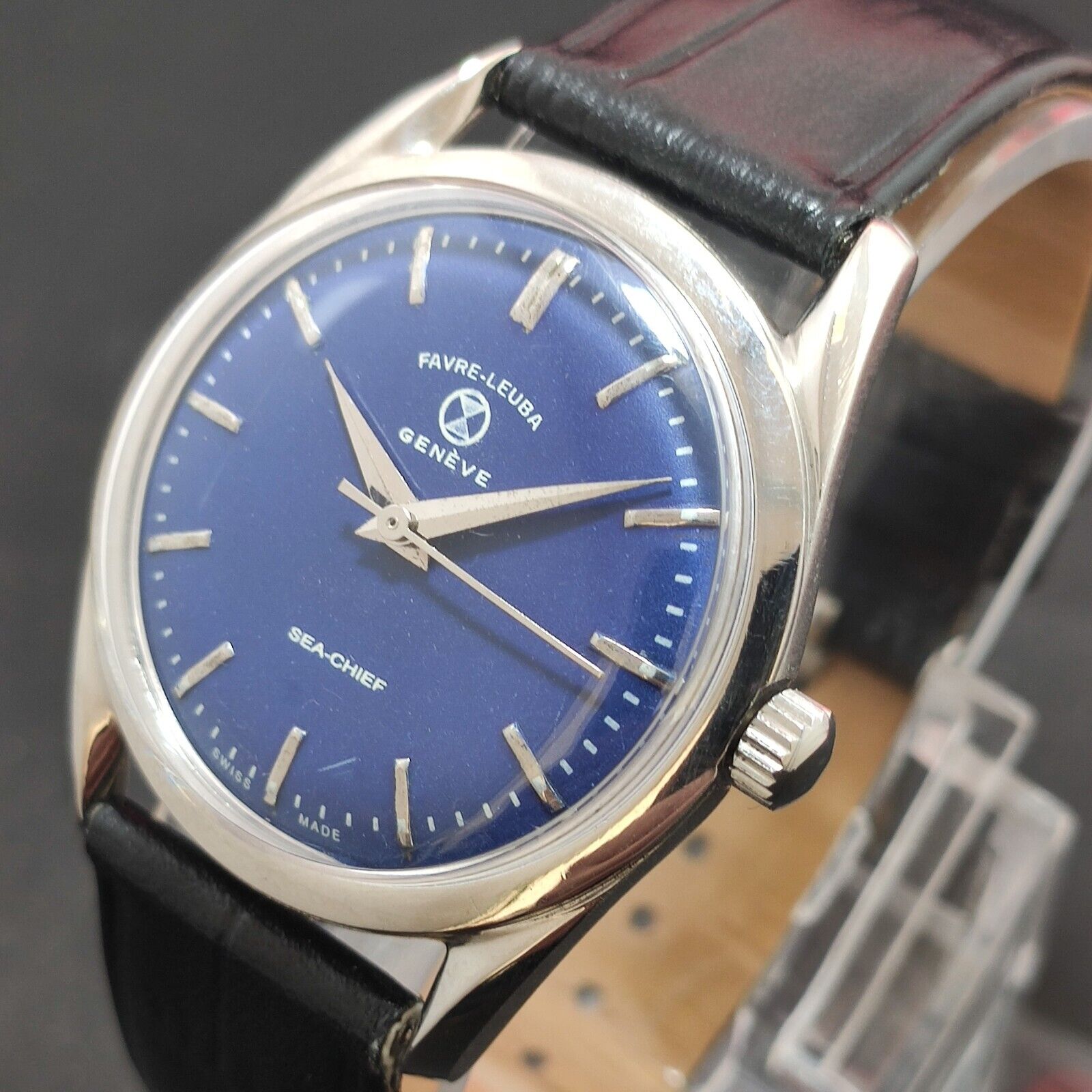 Favre Leuba Sea Chief Hand-Winding 17 JEWELS Swiss Movement