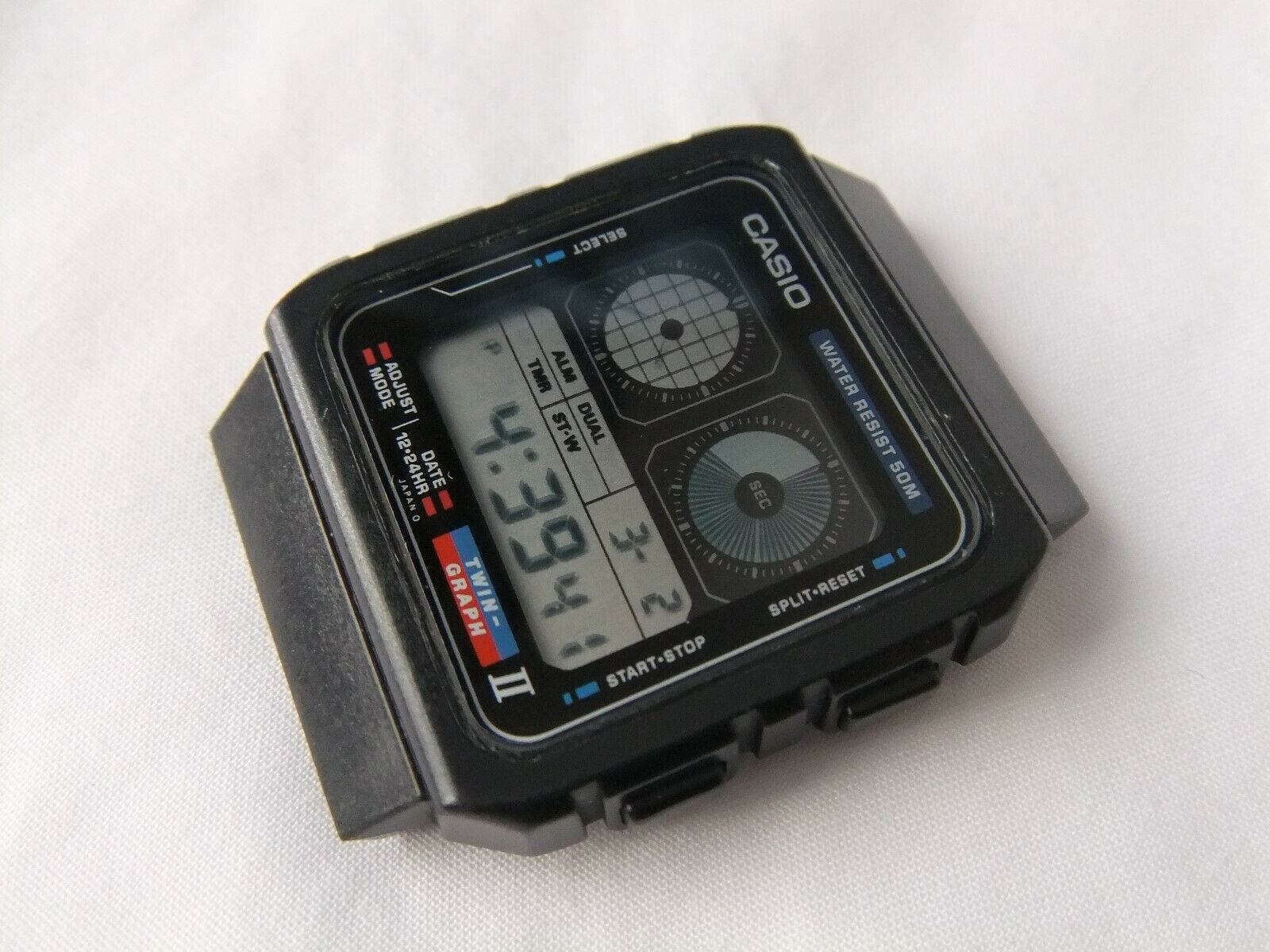 Casio AE-21W Digital Watch Mens Retro Vintage Module 809 Twin