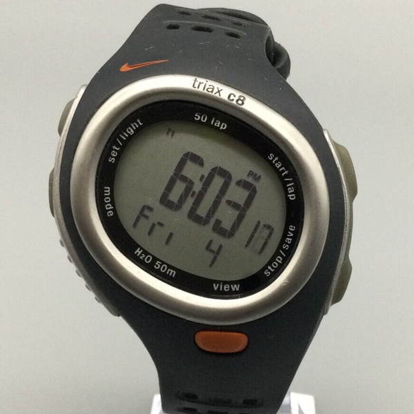 Nike Triax C8 Digital Watch Men Black Timer Day Date 50M New Battery | WatchCharts