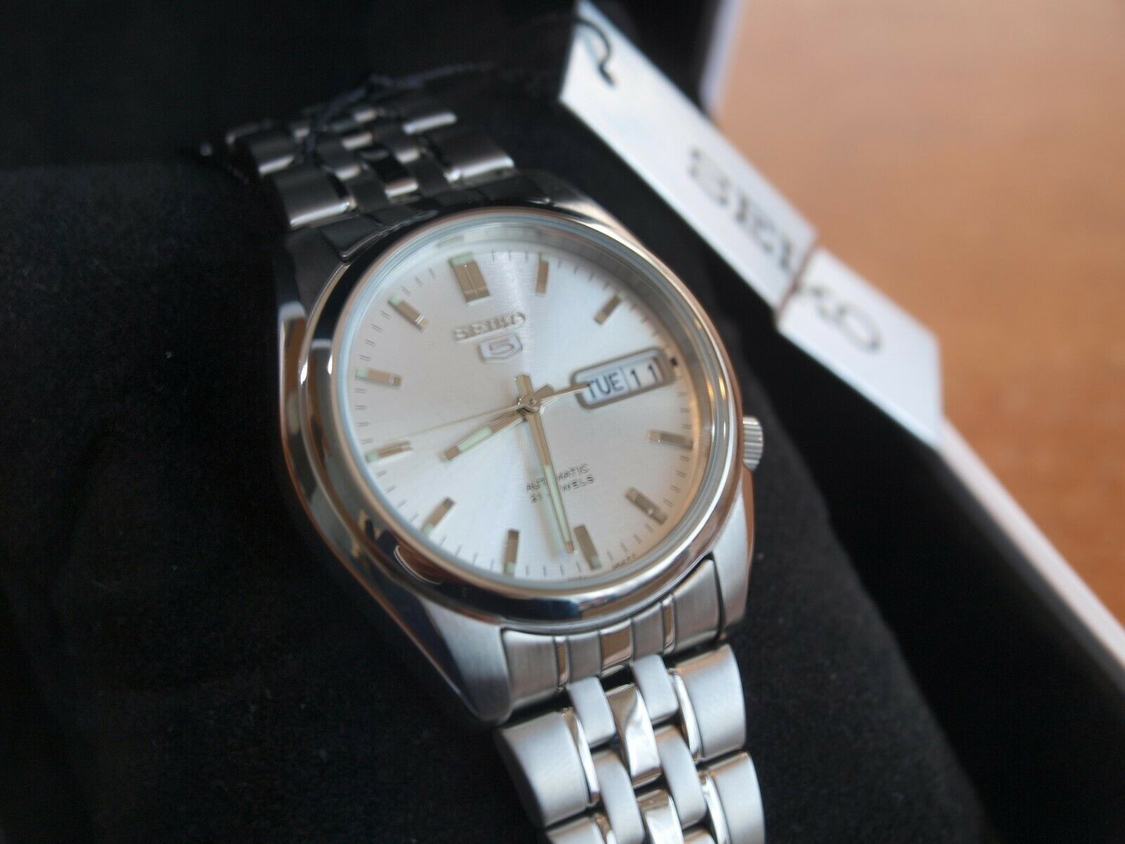 Bevæger sig løfte Dronning Seiko 5, SNK355K1, Automatic, Mens Wrist Watch..with Day Date..New with  Tags. | WatchCharts
