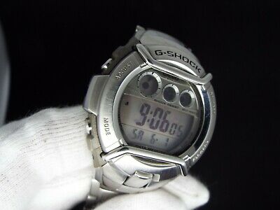 CASIO VINTAGE DIGITAL WATCH G-SHOCK G-3100 2453 STAINLESS SILVER