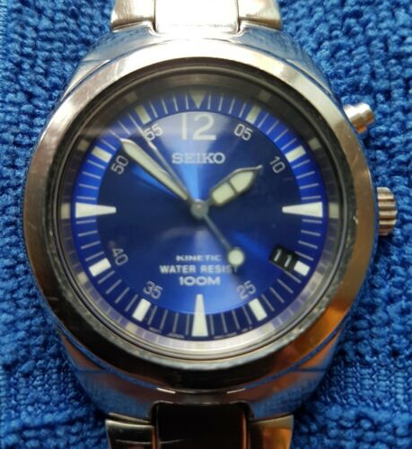 SEIKO 5M62 0A90 Kinetic Watch Water Resistant 100M WatchCharts