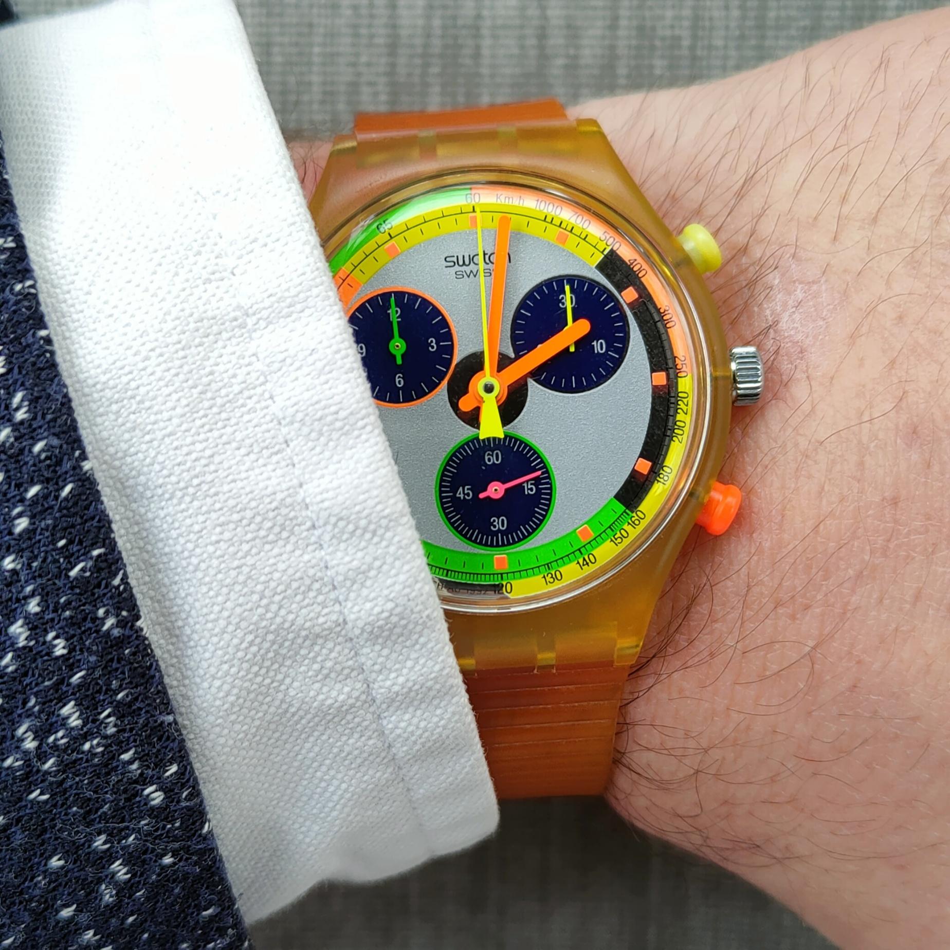 Swatch chrono jelly online stag